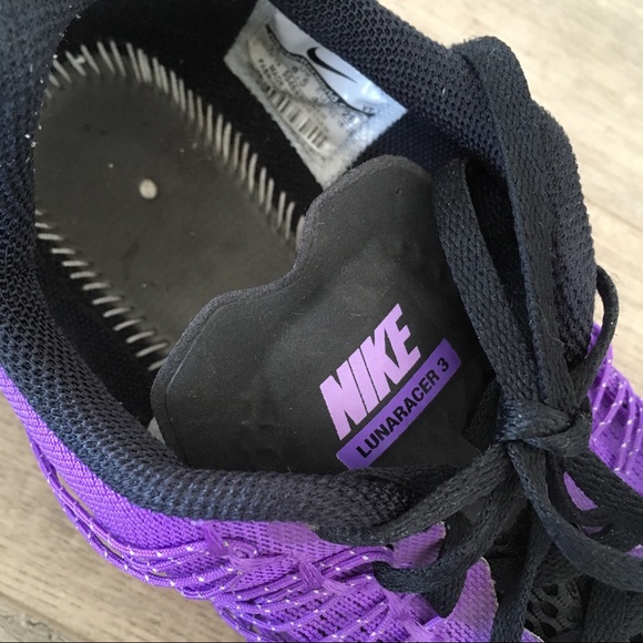 NIKE ~ lunaracer 3 purple & black flywire sneaker - Picture 8 of 8